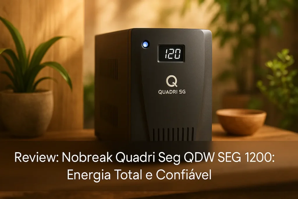 Nobreak Quadri Seg QDW SEG 1200: Energia Total e Confiável