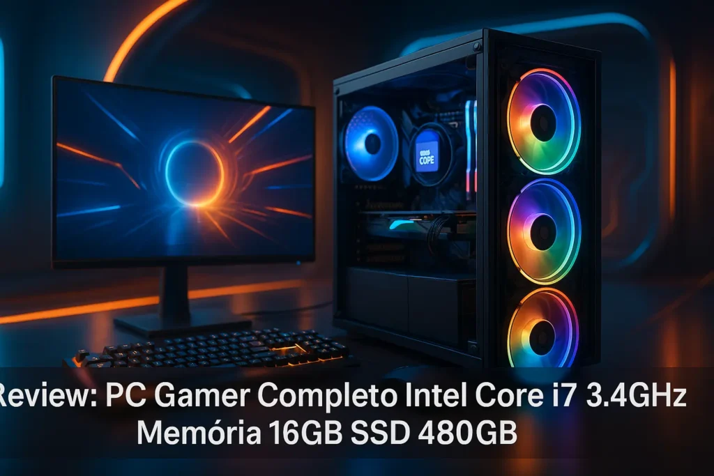Pc Gamer Completo Intel Core I7 3.4GHz Memoria 16gb Ssd 480gb