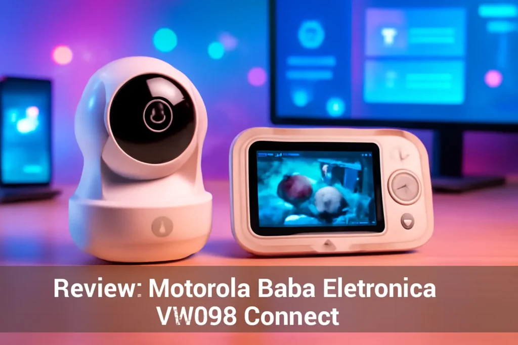 Motorola Babá Eletrônica VM855 Connect: Visão Noturna, Wi-Fi e Tela Extra Grande