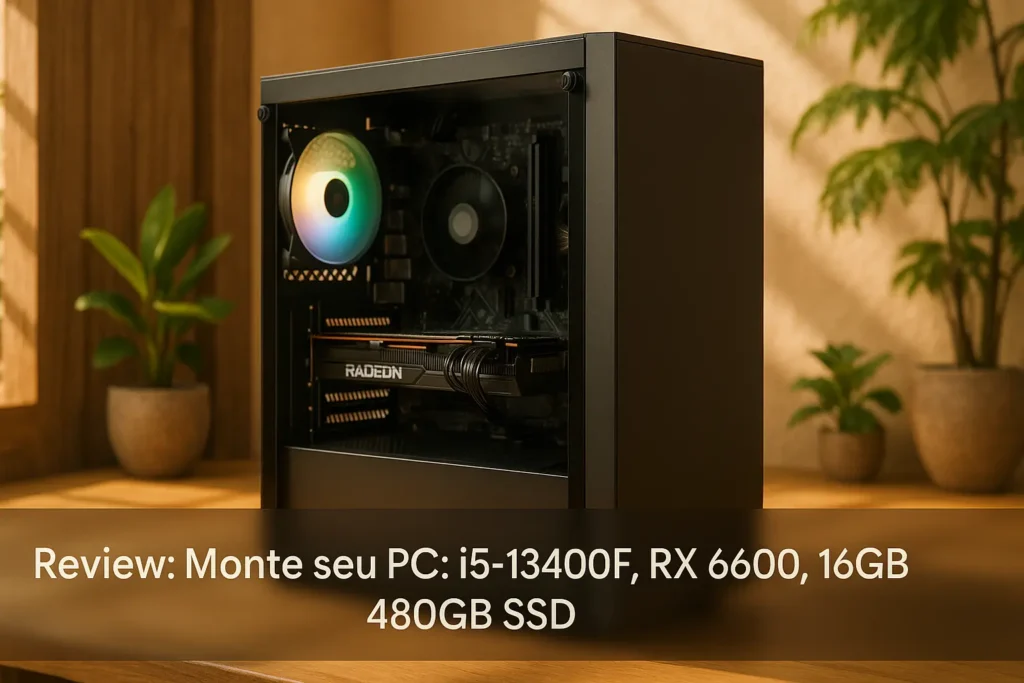 Monte seu PC: i5-13400F, RX 6600, 16GB, 480GB SSD
