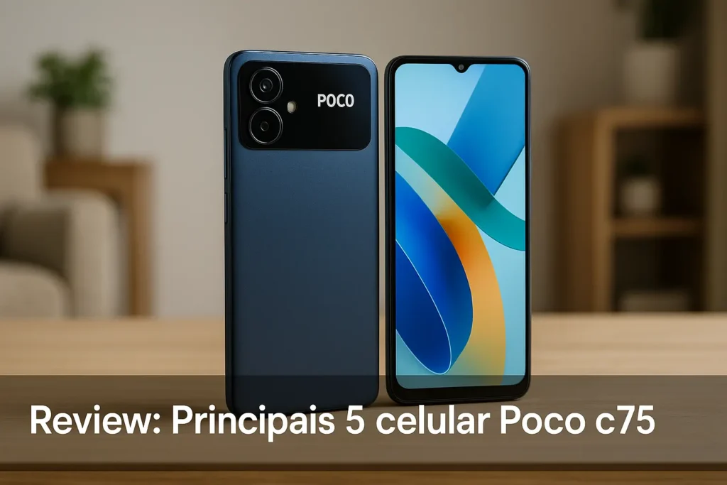 Principais 5 celular Poco c75