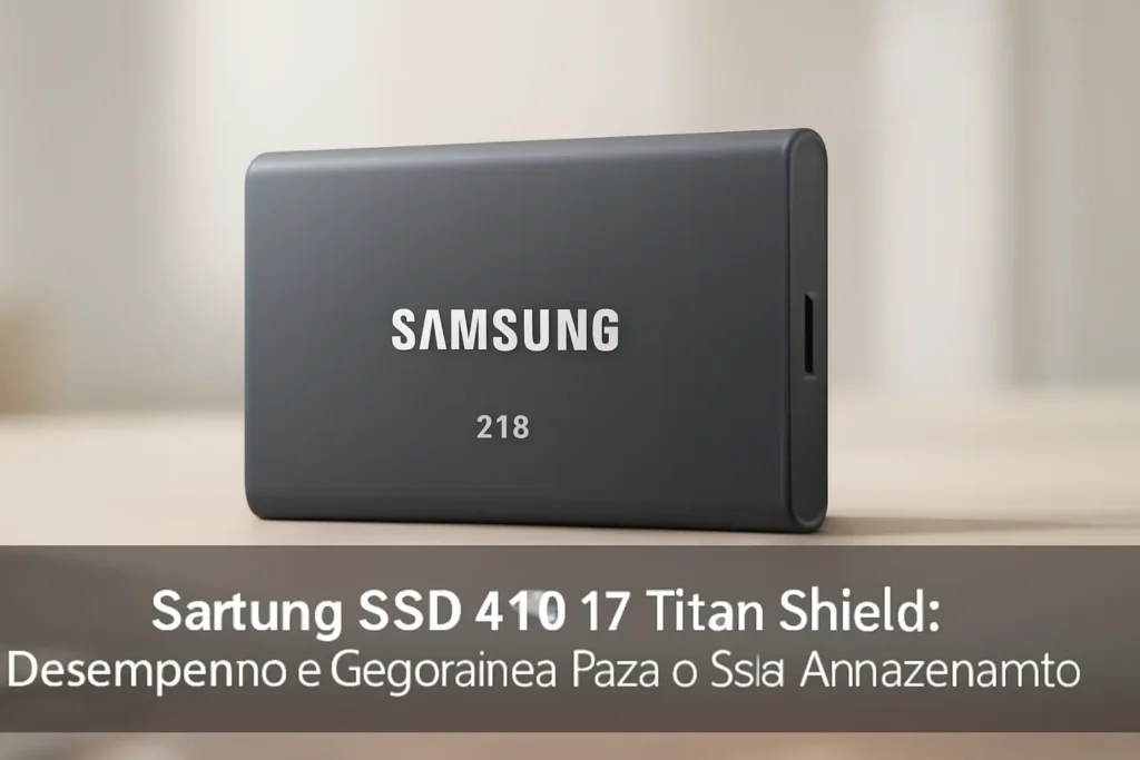 Samsung SSD 4TB T7 Titan Shield: Desempenho e Segurança Para o Seu Armazenamento