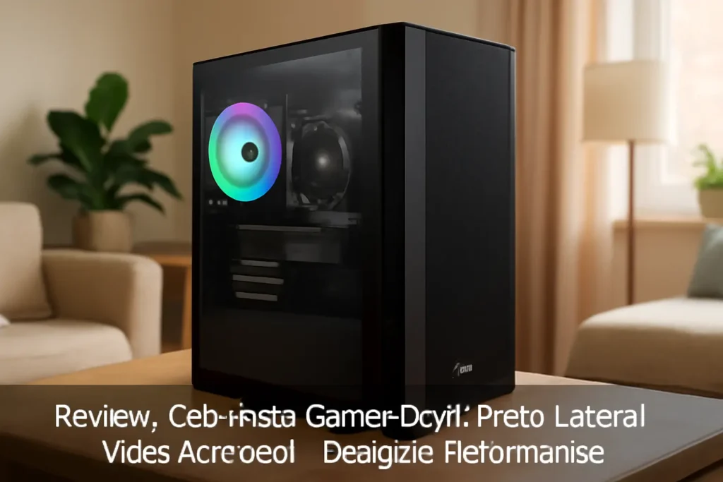 Gabinete Gamer Dryft Preto Lateral Vidro Aerocool - Design e Performance