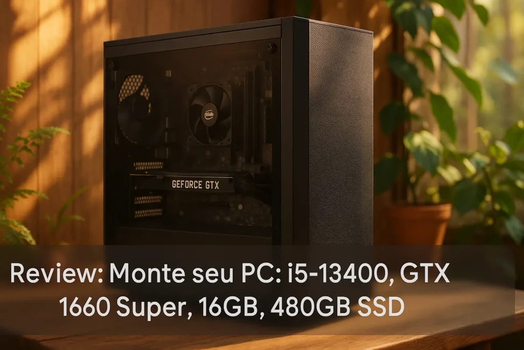 Monte seu PC: i5-13400, GTX 1660 Super, 16GB, 480GB SSD