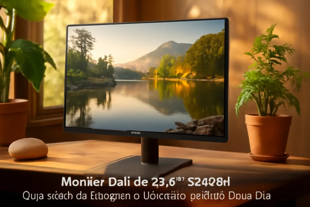 Monitor Dell de 23.8" S2425H: Qualidade de Imagem e Conforto para o Dia a Dia