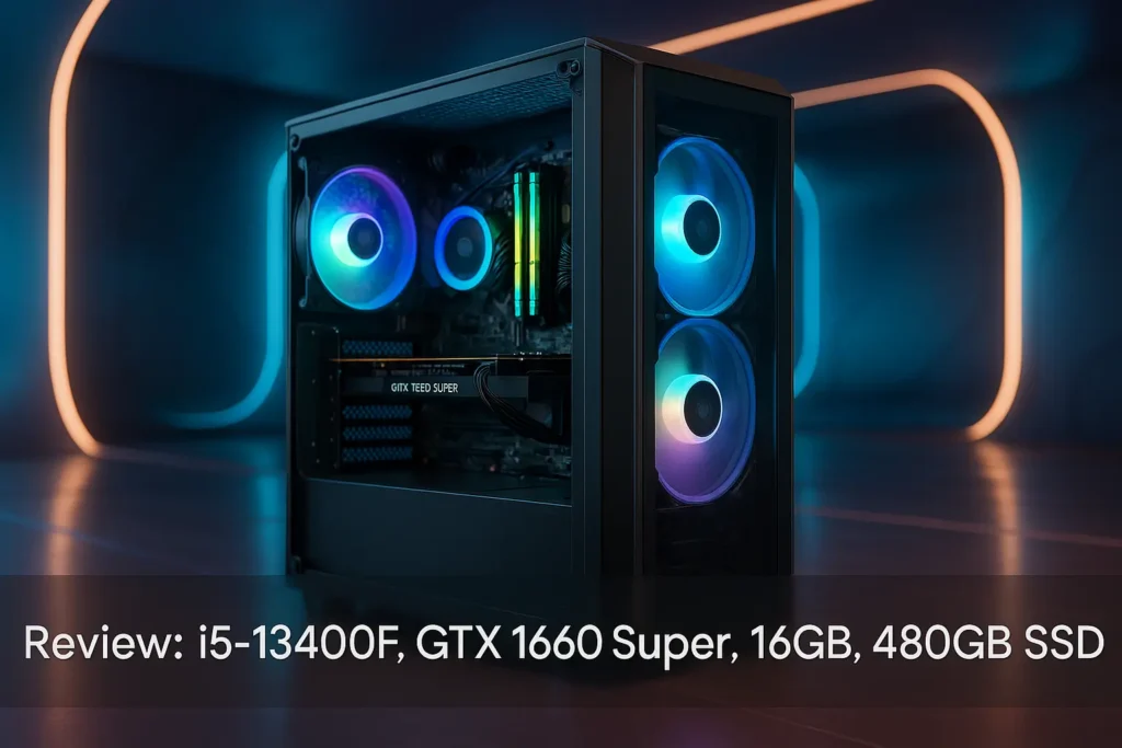 Monte seu PC: i5-13400F, GTX 1660 Super, 16GB, 480GB SSD