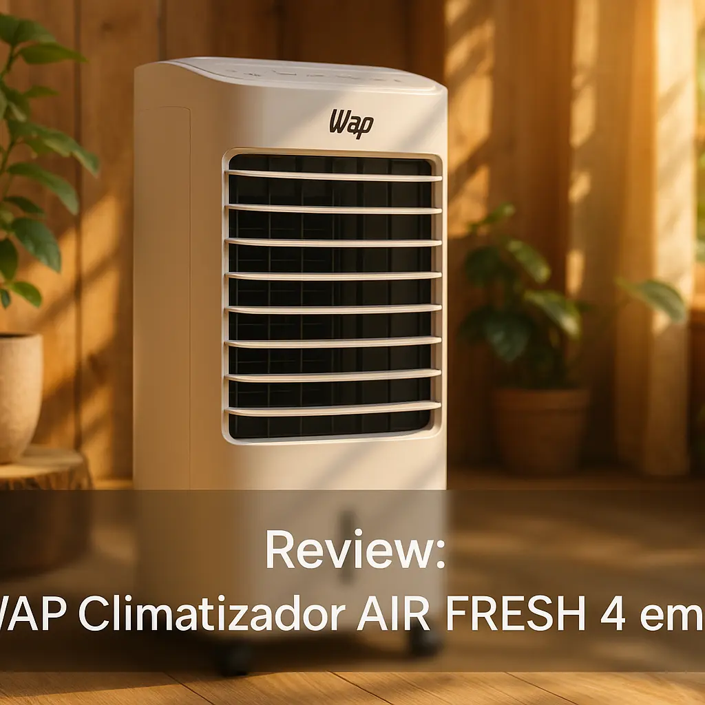 WAP Climatizador AIR FRESH 4 em 1: Baixo Ruído e Essência
