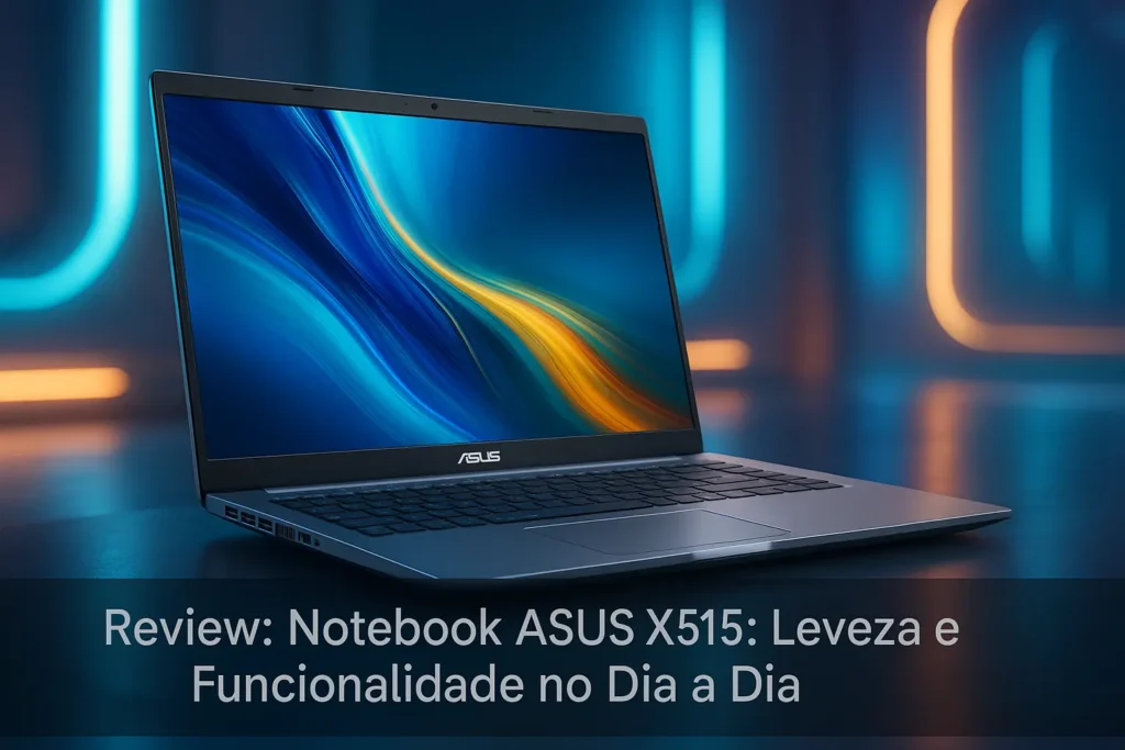 Notebook ASUS X515: Leveza e Funcionalidade no Dia a Dia