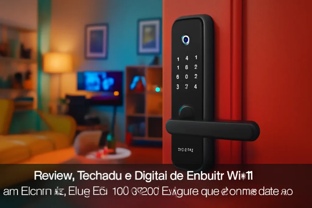 Fechadura Digital de Embutir Wi-Fi com Biometria, Elsys ESF-DE4000B: Segurança e Comodidade ao Seu Alcance