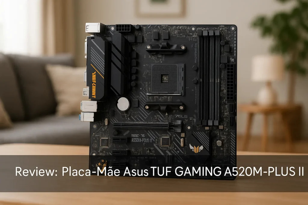 Placa Mãe Asus TUF GAMING A520M-PLUS II: Confiabilidade Gamer Compacta