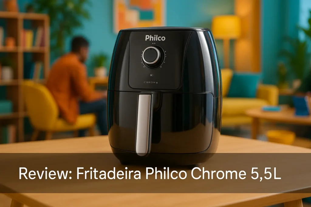 Fritadeira Philco Chrome 5,5L: Sem Óleo e Cheia de Estilo