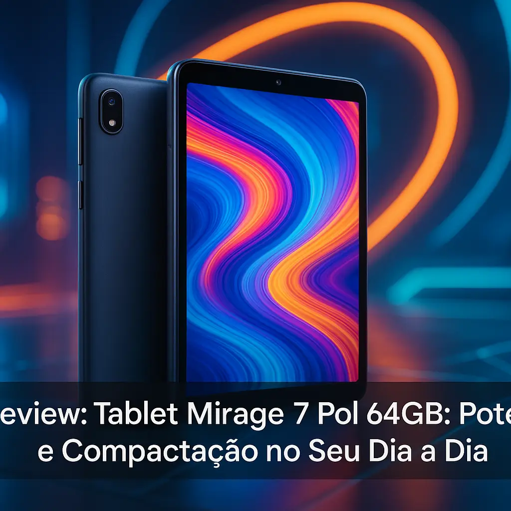 Tablet Mirage 7 Pol 64GB: Potência e Compactação no Seu Dia a Dia