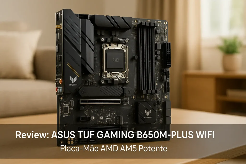 ASUS TUF GAMING B850M-PLUS WIFI: Placa-Mãe AMD AM5 Potente