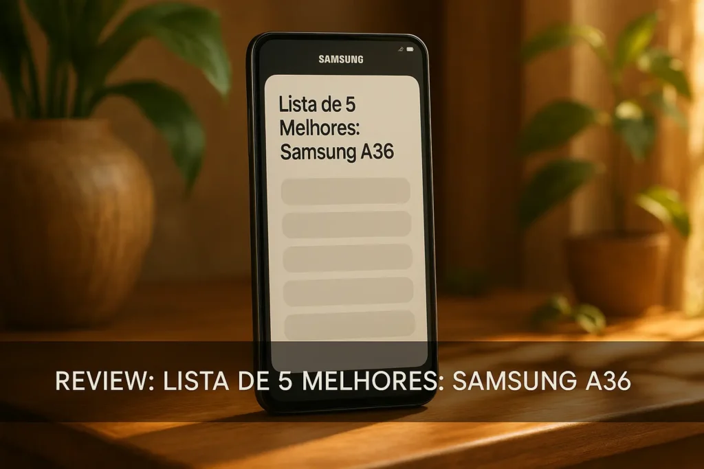 Lista de 5 Melhores: Samsung A36