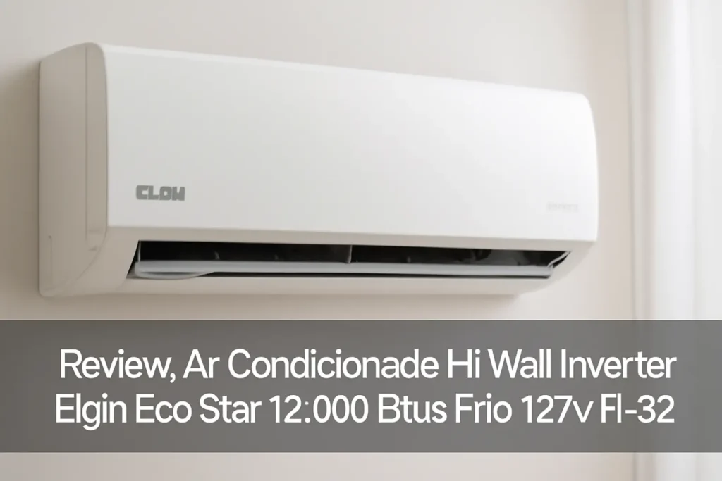 Ar Condicionado Hi Wall Inverter Elgin Eco Star 12.000 Btus Frio 127v R-32