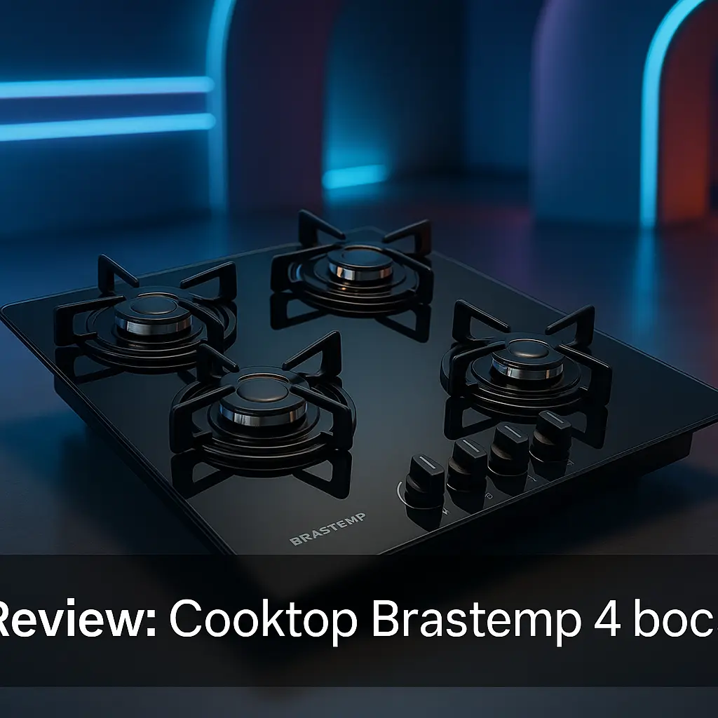Cooktop Brastemp 4 bocas: potência e precisão