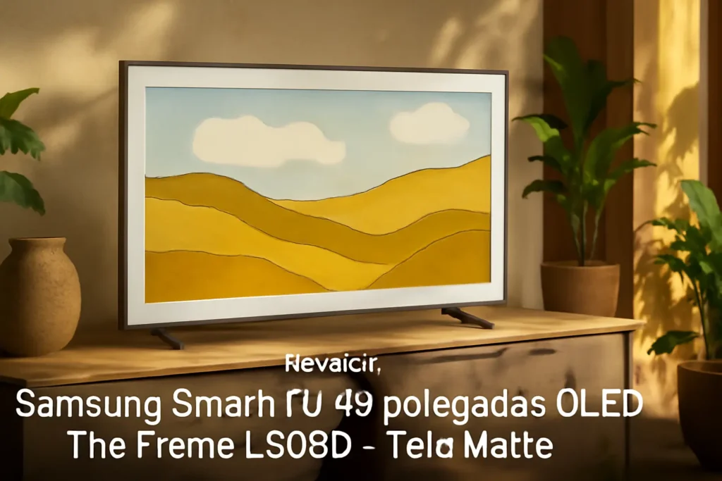 Samsung Smart TV 43 polegadas QLED The Frame LS03D - Tela Matte: Design e Qualidade Impecáveis