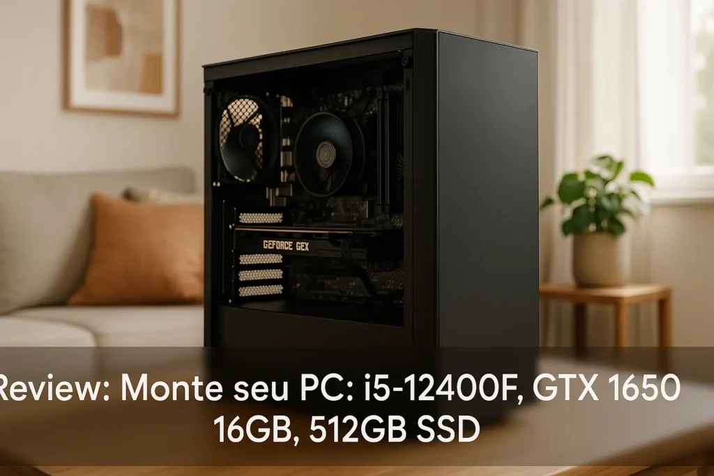 Monte seu PC: i5-12400F, GTX 1650, 16GB, 512GB SSD