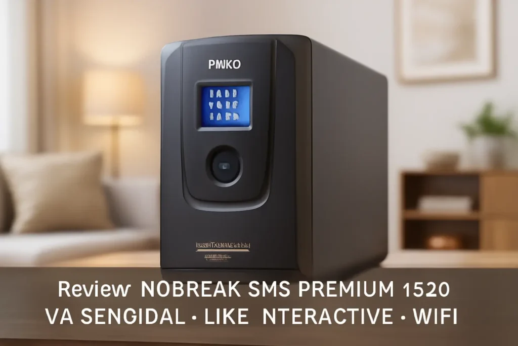 NOBREAK SMS PREMIUM 1500 VA SENOIDAL - LINE INTERACTIVE - WIFI