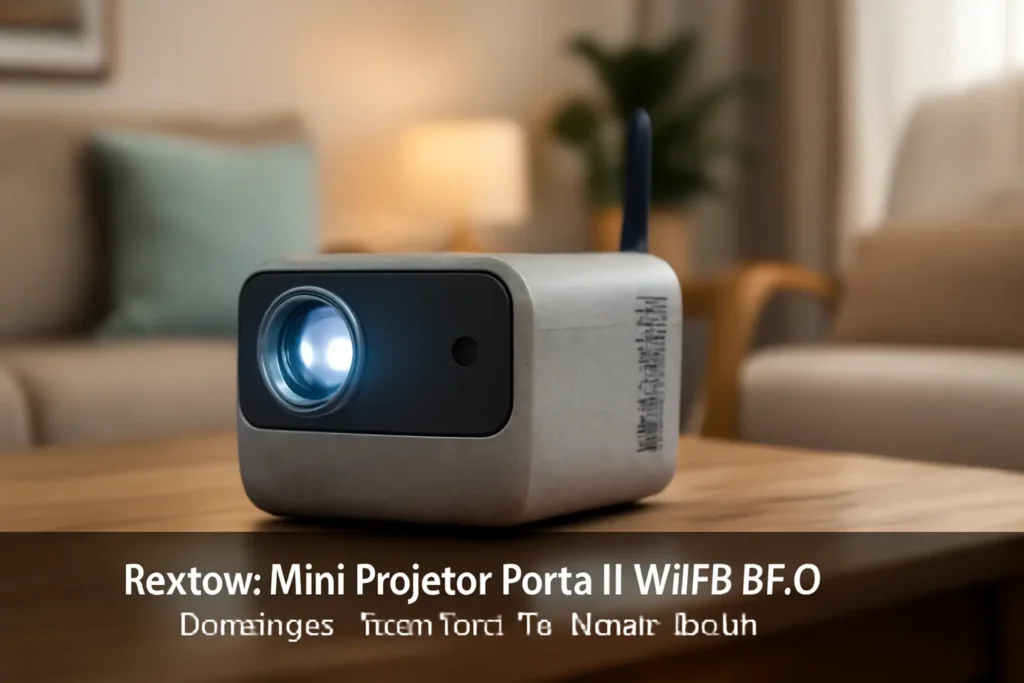 Mini Projetor Portátil Wifi6 BT 5.0: Tecnologia de Ponta para Seu Home Theater