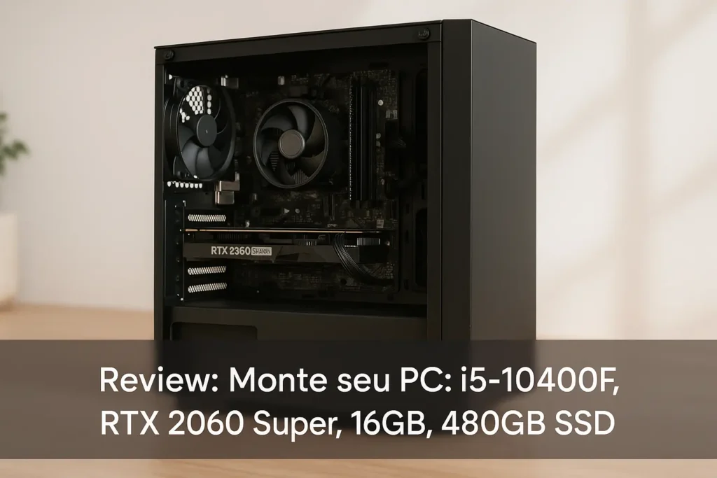 Monte seu PC: i5-10400F, RTX 2060 Super, 16GB, 480GB SSD