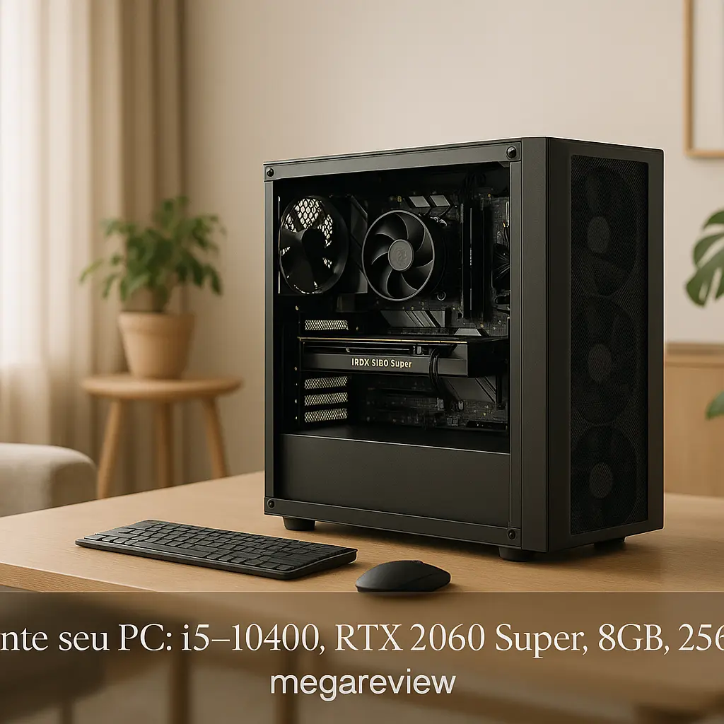 Monte seu PC: i5-10400, RTX 2060 Super, 8GB, 256GB SSD