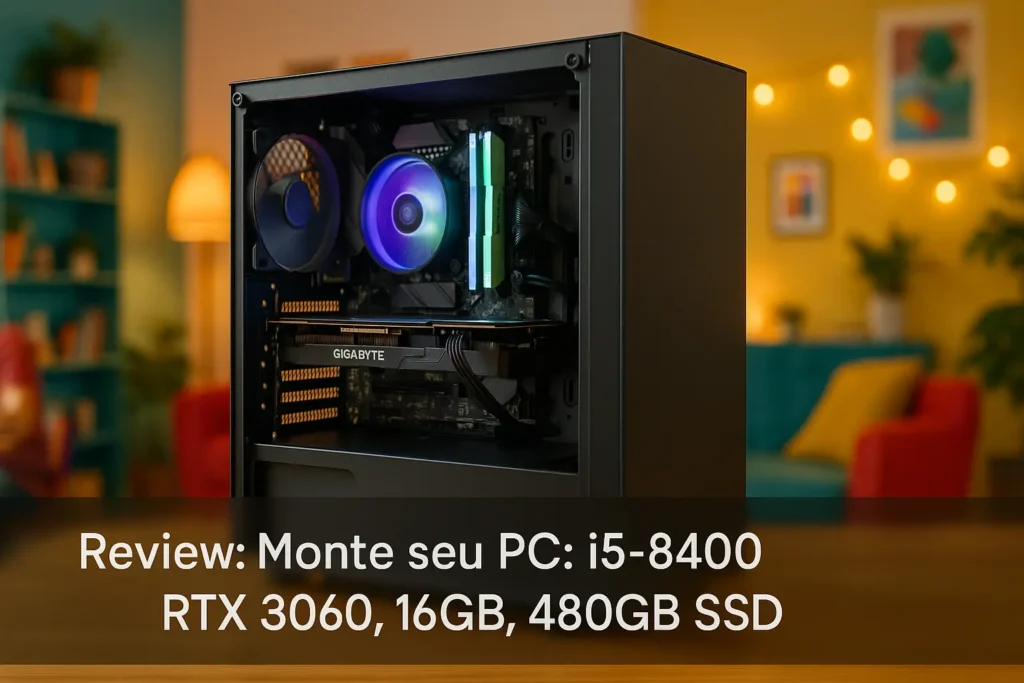 Monte seu PC: i5-8400, RTX 3060, 16GB, 480GB SSD