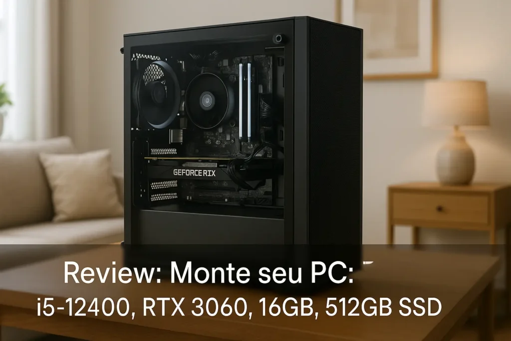 Monte seu PC: i5-12400, RTX 3060, 16GB, 512GB SSD