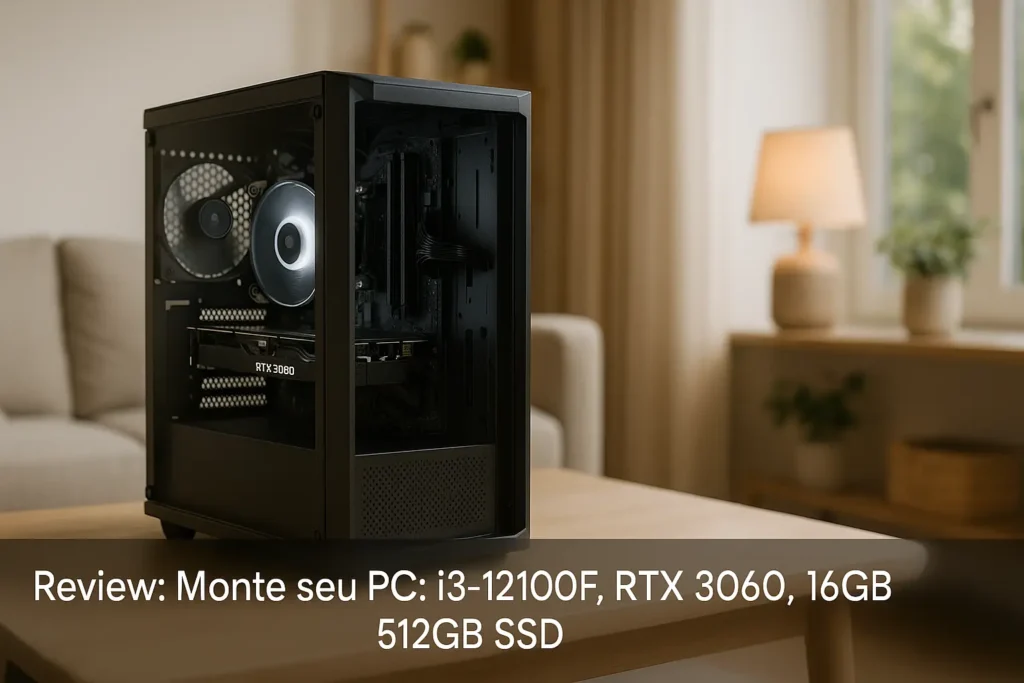 Monte seu PC: i3-12100F, RTX 3060, 16GB, 512GB SSD
