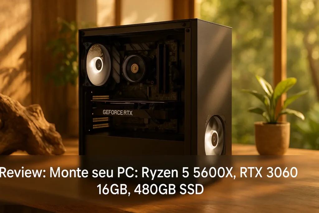 Monte seu PC: Ryzen 5 5600X, RTX 3060, 16GB, 480GB SSD
