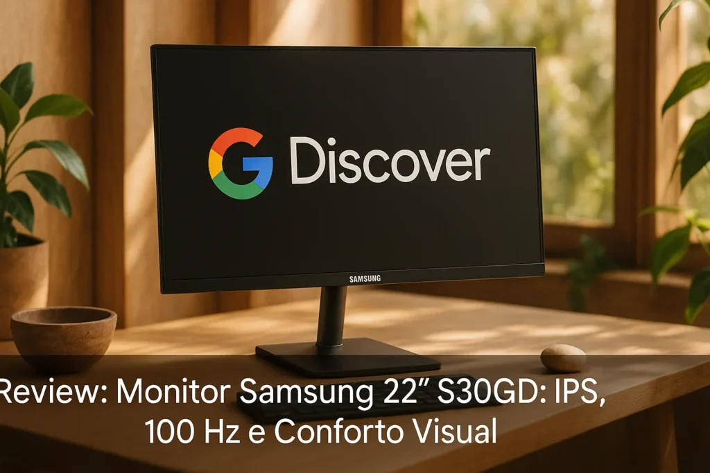 Monitor Samsung 22" S30GD: IPS, 100 Hz e Conforto Visual