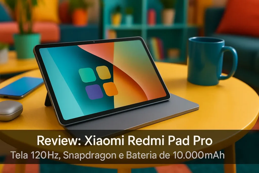 Xiaomi Redmi Pad Pro: Tela 120Hz, Snapdragon e Bateria de 10.000mAh