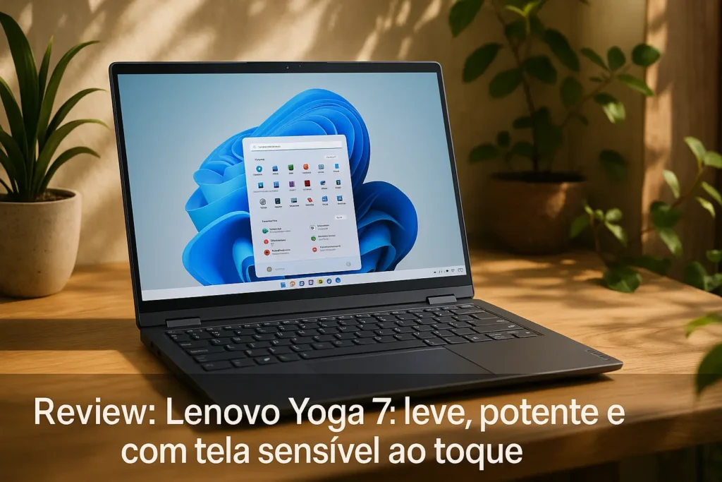 Lenovo Yoga 7: leve, potente e com tela sensível ao toque
