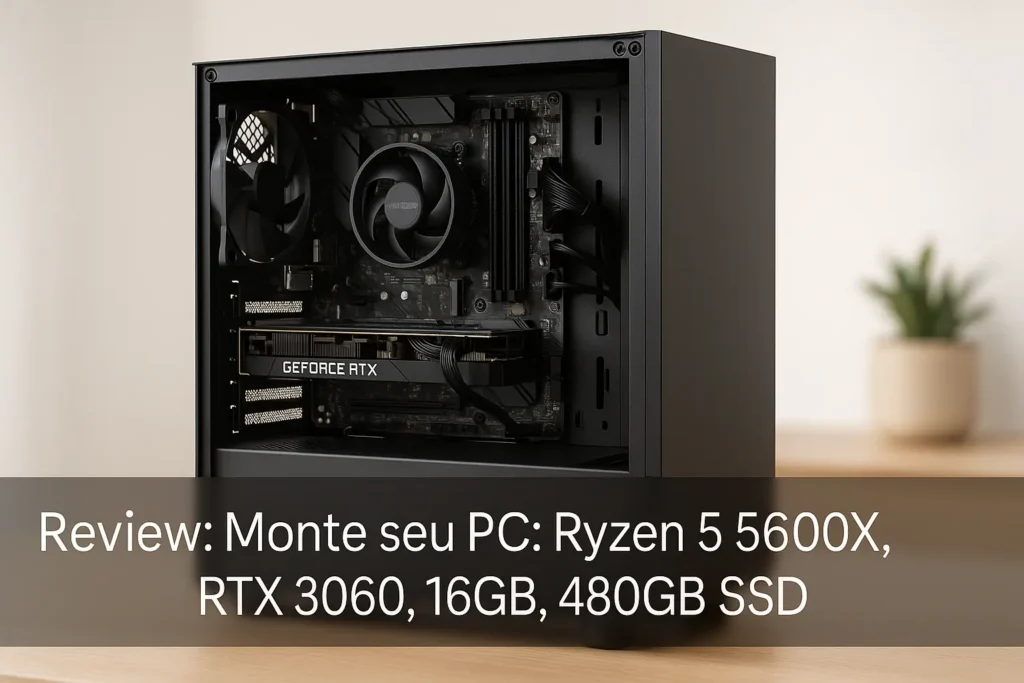 Monte seu PC: Ryzen 5 5600X, RTX 3060, 16GB, 480GB SSD
