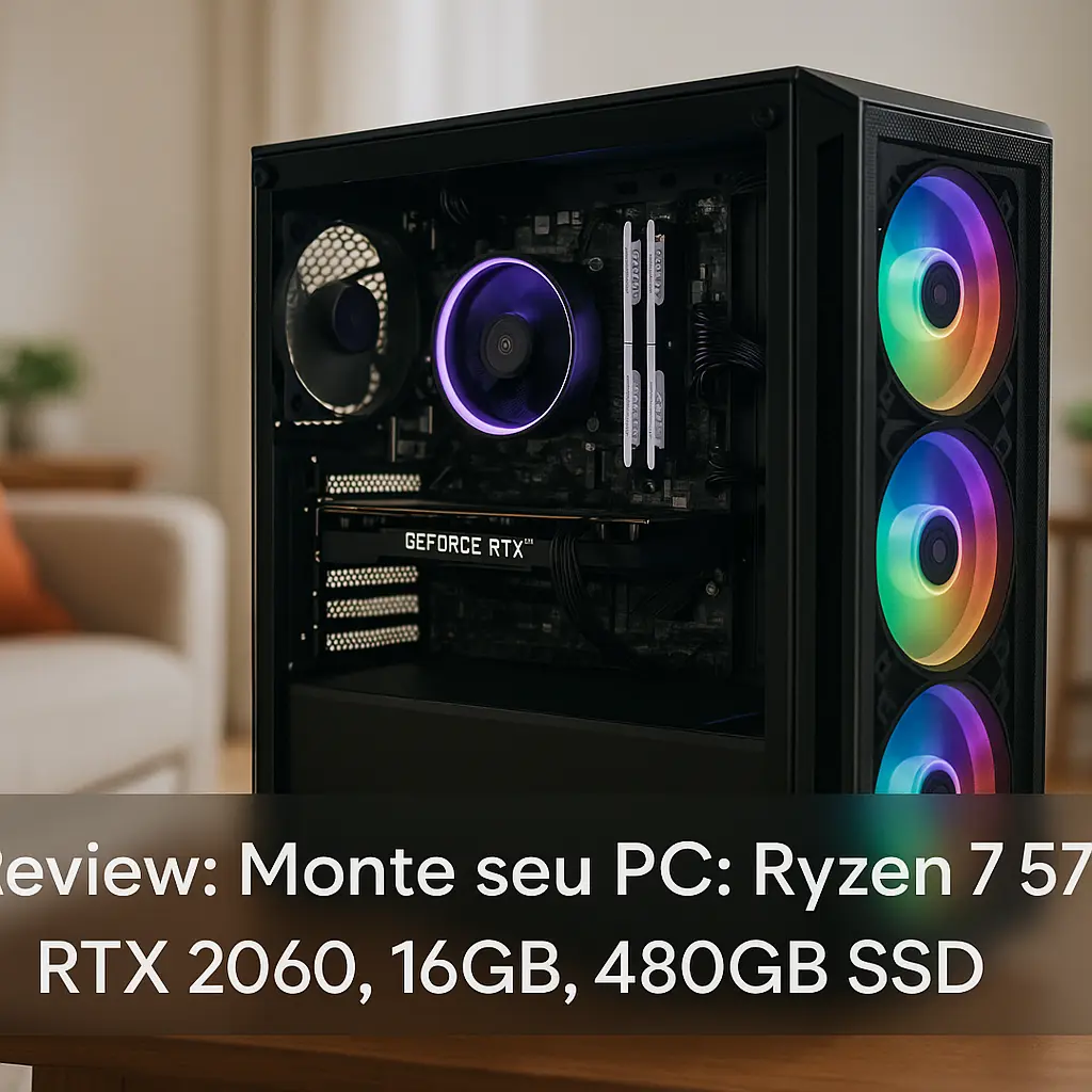 Monte seu PC: Ryzen 7 5700G, RTX 2060, 16GB, 480GB SSD