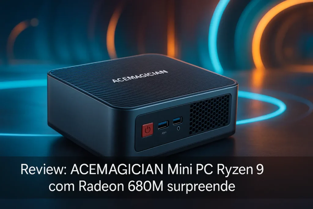 ACEMAGICIAN Mini PC Ryzen 9 com Radeon 680M surpreende