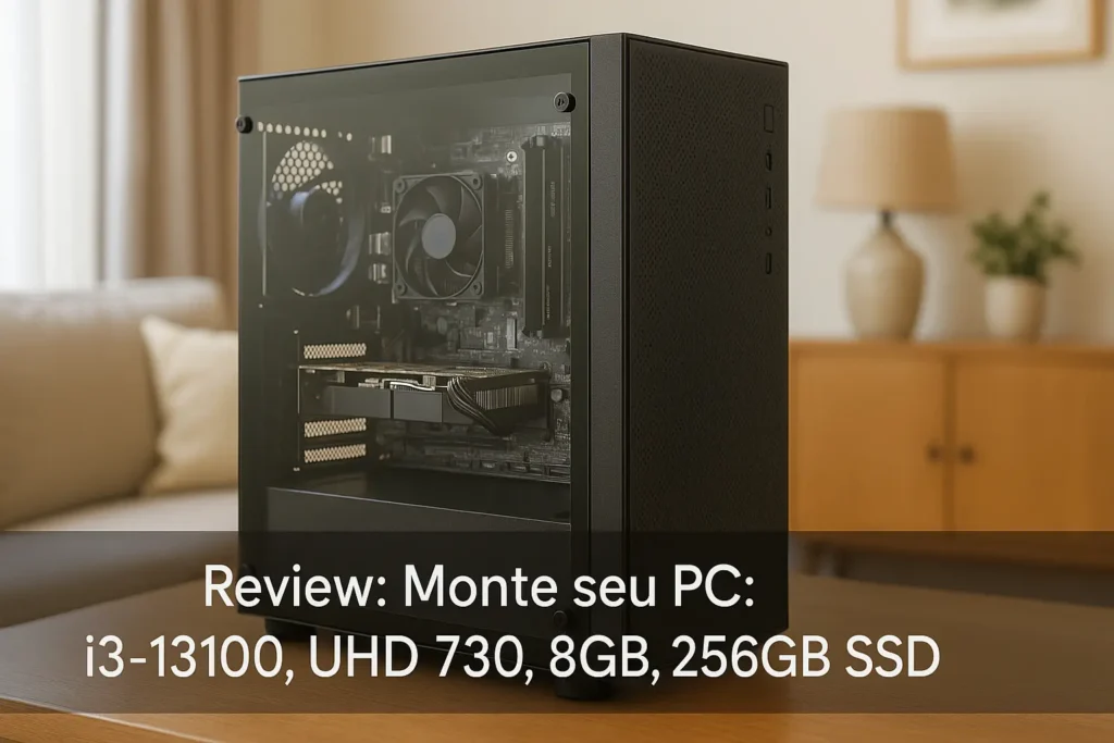 Monte seu PC: i3-13100, UHD 730, 8GB, 256GB SSD