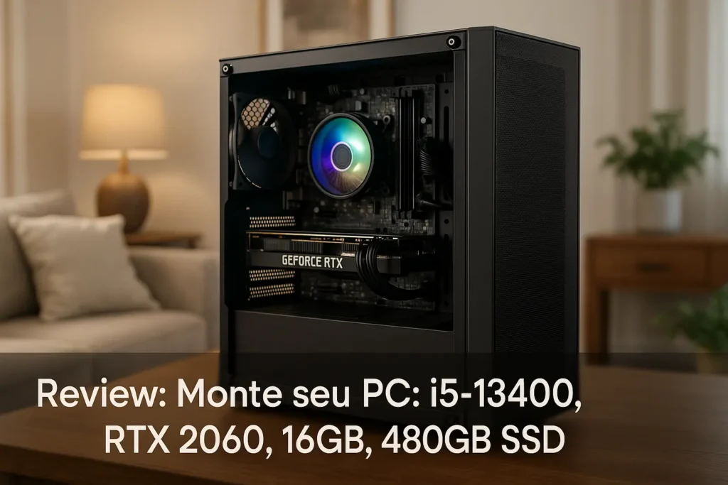 Monte seu PC: i5-13400, RTX 2060, 16GB, 480GB SSD
