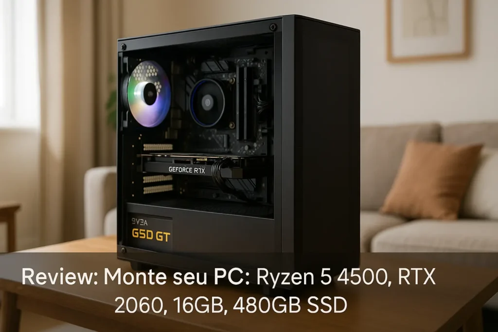Monte seu PC: Ryzen 5 4500, RTX 2060, 16GB, 480GB SSD