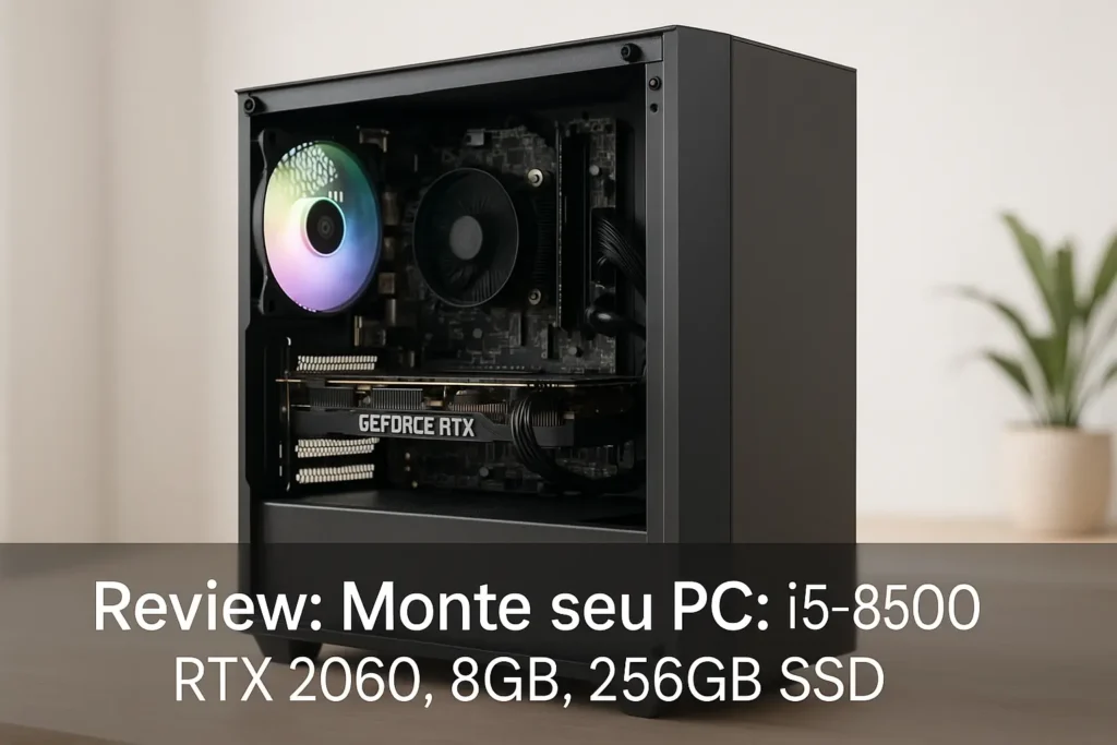 Monte seu PC: i5-8500, RTX 2060, 8GB, 256GB SSD