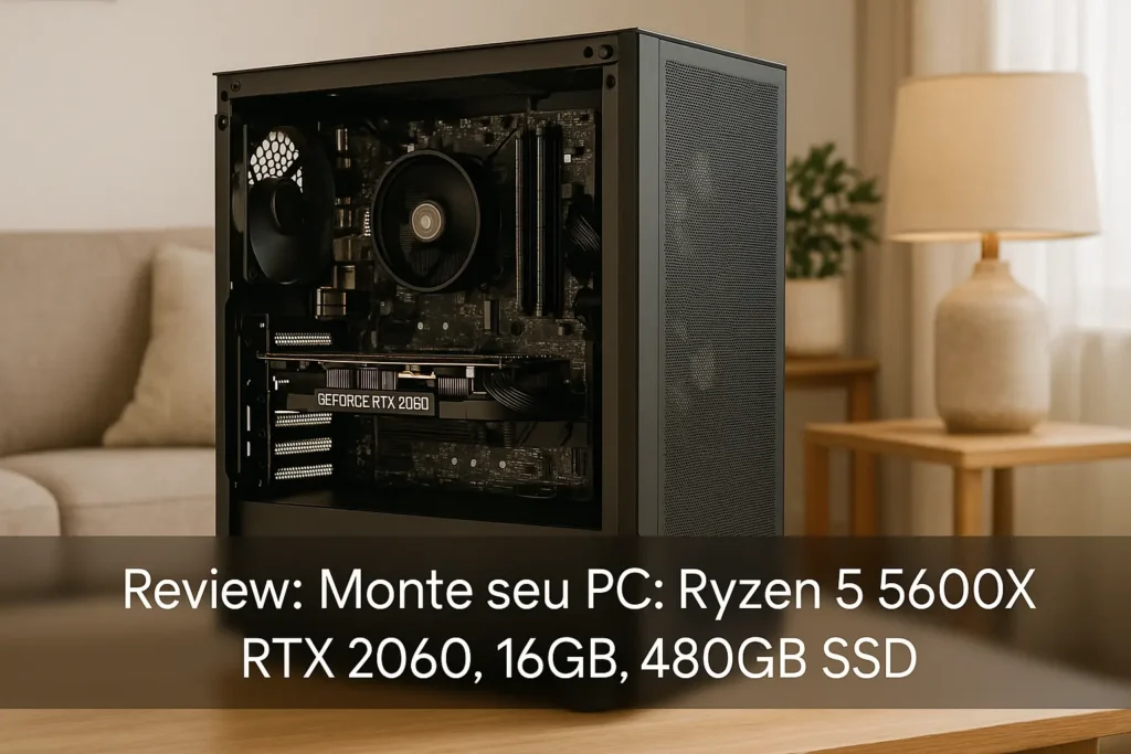 Monte seu PC: Ryzen 5 5600X, RTX 2060, 16GB, 480GB SSD