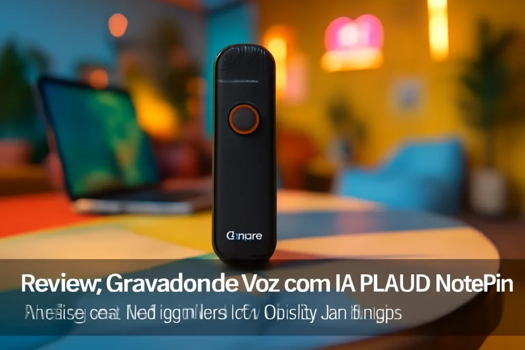 Gravador de Voz com IA PLAUD NotePin: Anotações Inteligentes em Qualquer Lugar