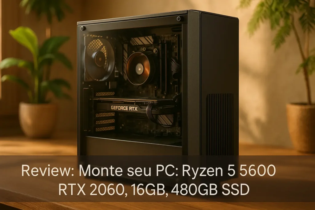 Monte seu PC: Ryzen 5 5600, RTX 2060, 16GB, 480GB SSD