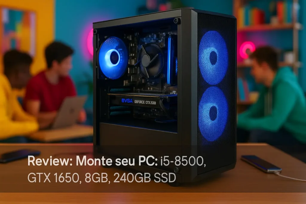 Monte seu PC: i5-8500, GTX 1650, 8GB, 240GB SSD