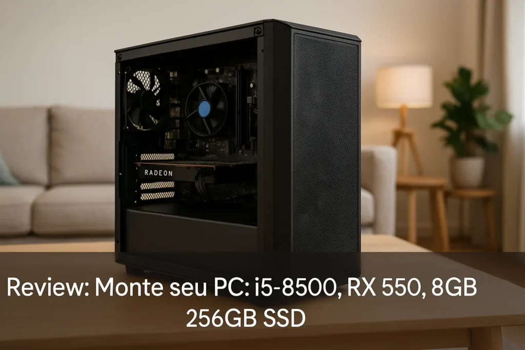 Monte seu PC: i5-8500, RX 550, 8GB, 256GB SSD