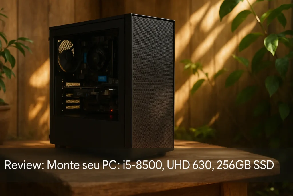 Monte seu PC: i5-8500, UHD 630, 8GB, 256GB SSD