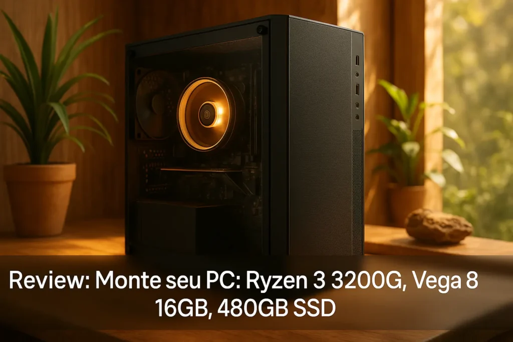 Monte seu PC: Ryzen 3 3200G, Vega 8, 16GB, 480GB SSD