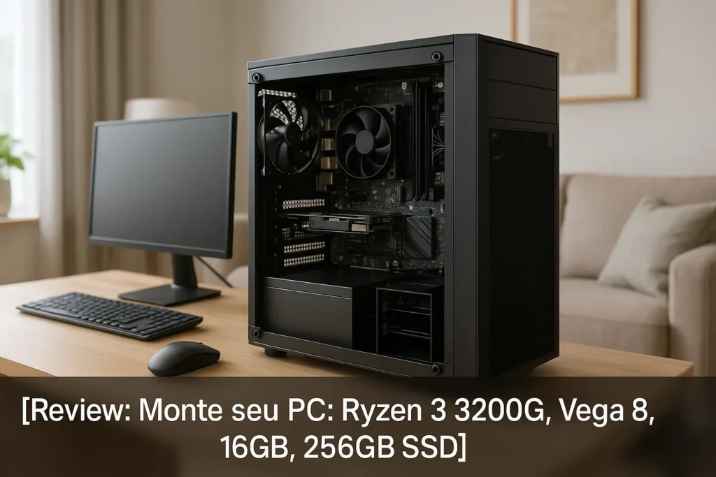 Monte seu PC: Ryzen 3 3200G, Vega 8, 16GB, 256GB SSD