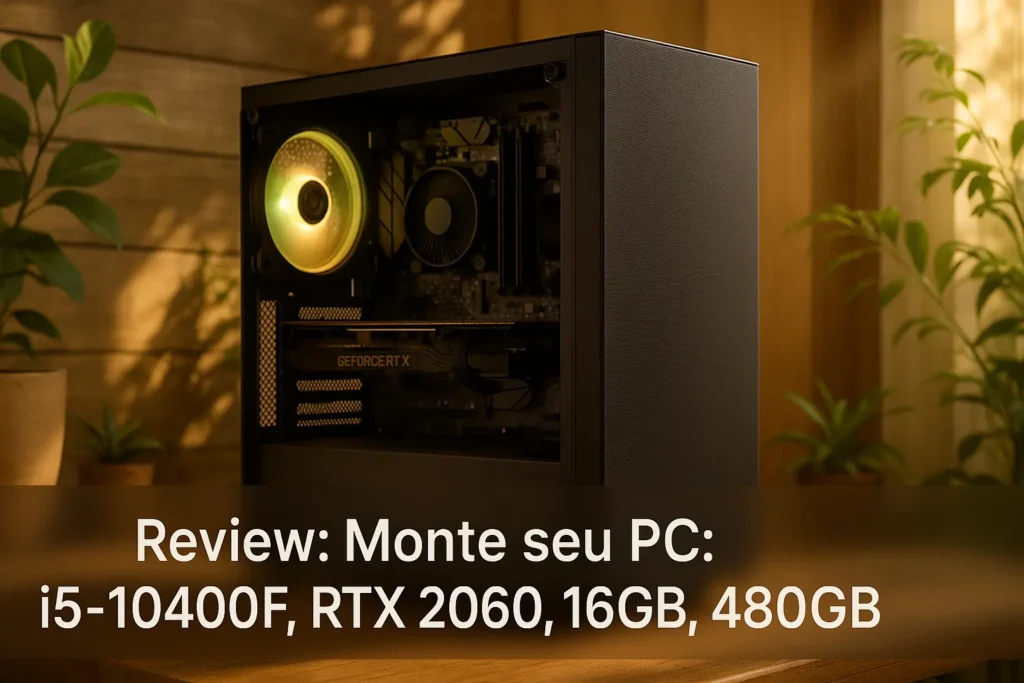 Monte seu PC: i5-10400F, RTX 2060, 16GB, 480GB SSD
