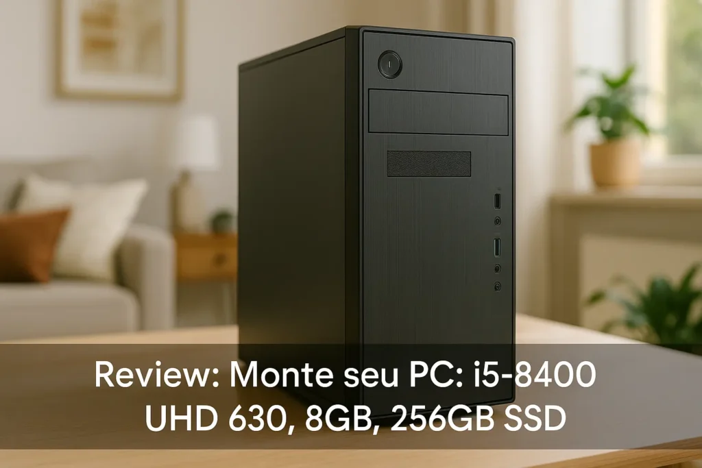 Monte seu PC: i5-8400, UHD 630, 8GB, 256GB SSD